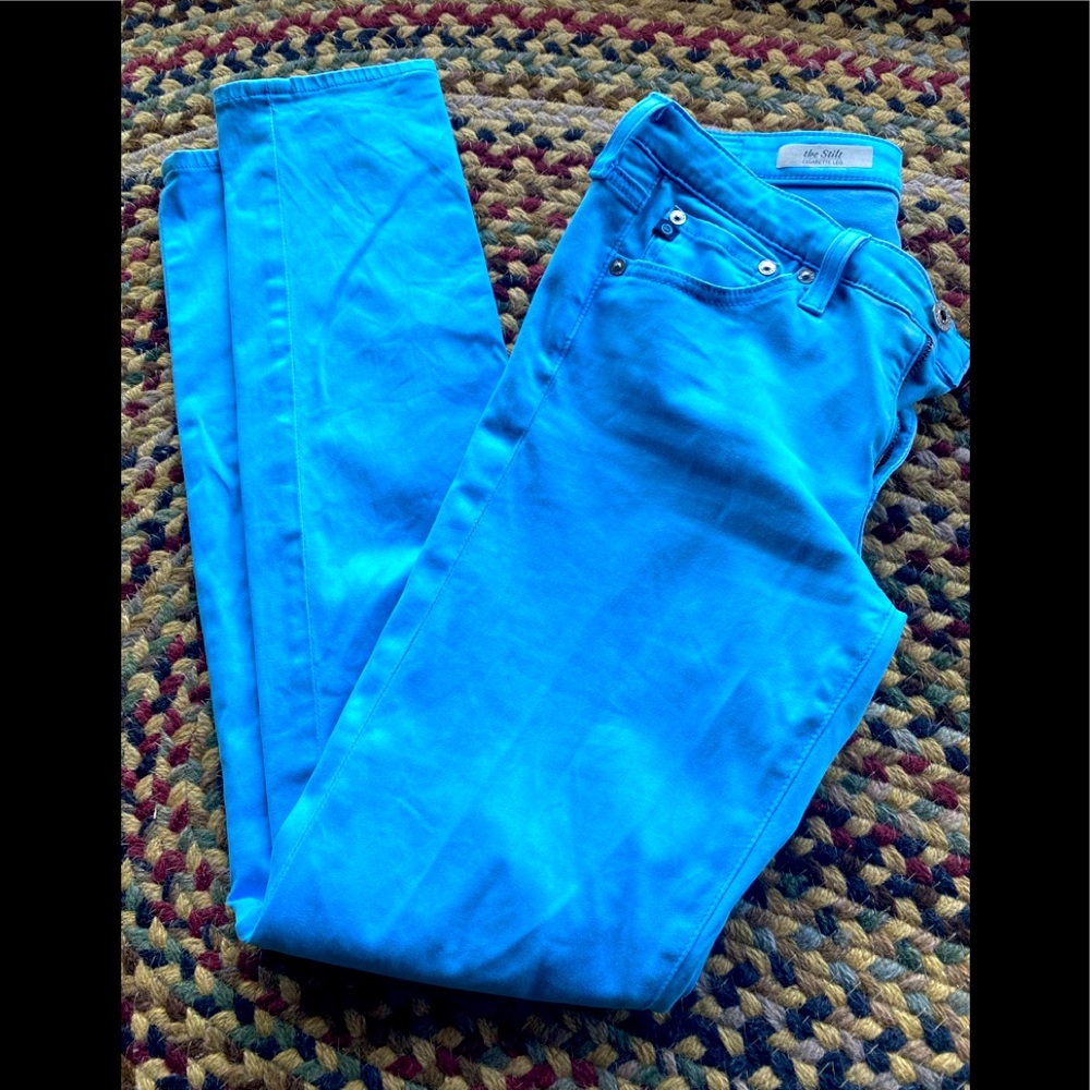 AG Adriano Goldschmied pant the stilt 27 R blue